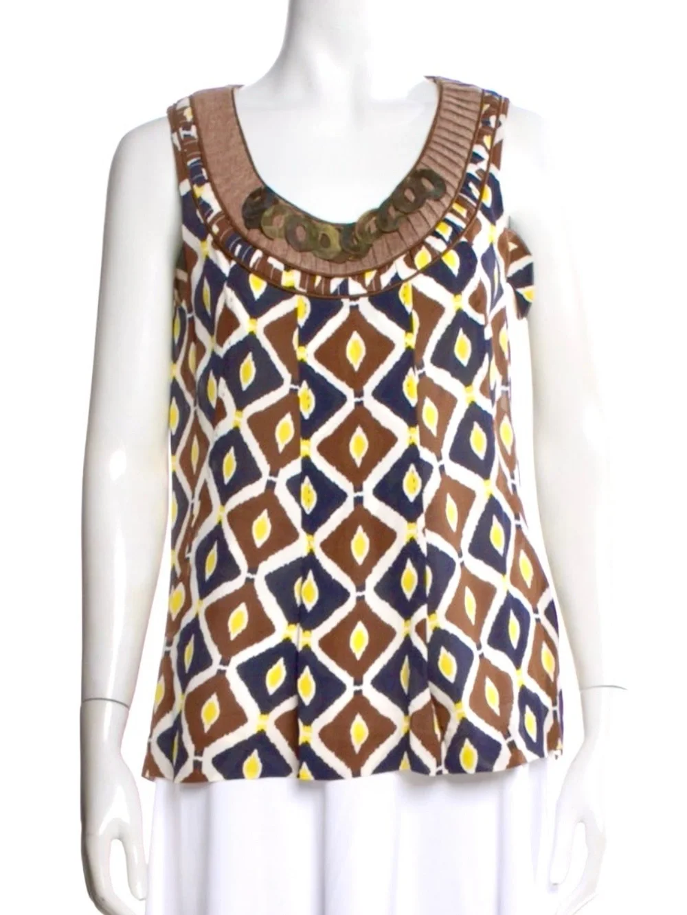 Tory Burch Ikat Silk Tank